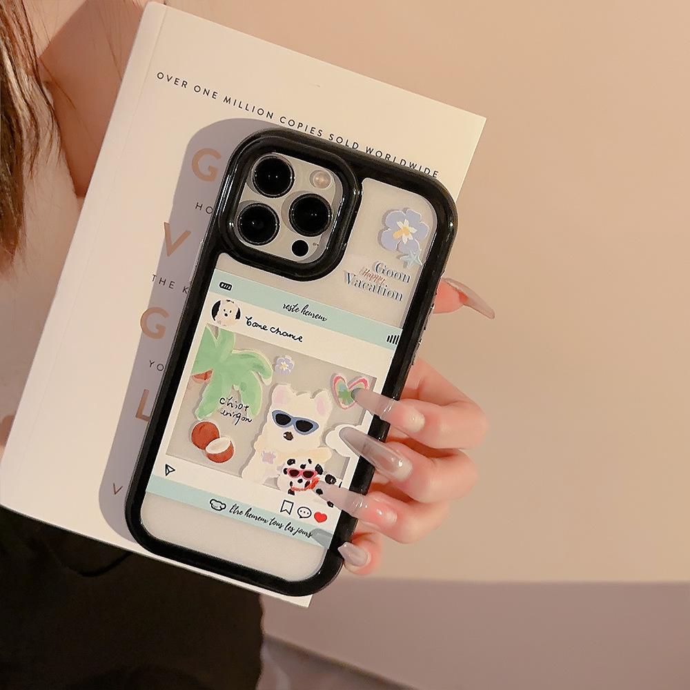 

Graffiti Dog Suitable for 14Pro Max Apple 16 Magnetic Phone Case IPhone 13 Couple 12 Hard 15 12pro max(6.7)