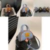 Modern Youth Girl Pu Denim Crossbody Bag With Lipstick Decor For Daily Use