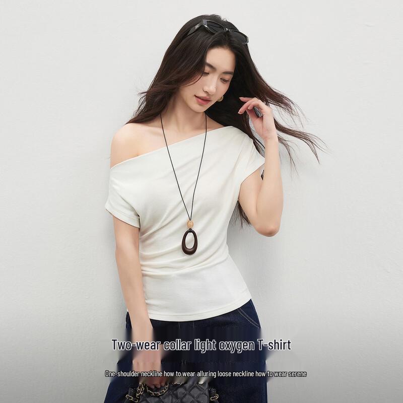 Women's Asymmetrical Draped Knit Top