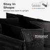 Trunk Organizer - Car Organizer, Foldable Trunk Organizer For SUVs And Sedans, Sturdy Car Organizer, Tools, Sundries, Black, 2 Compartments