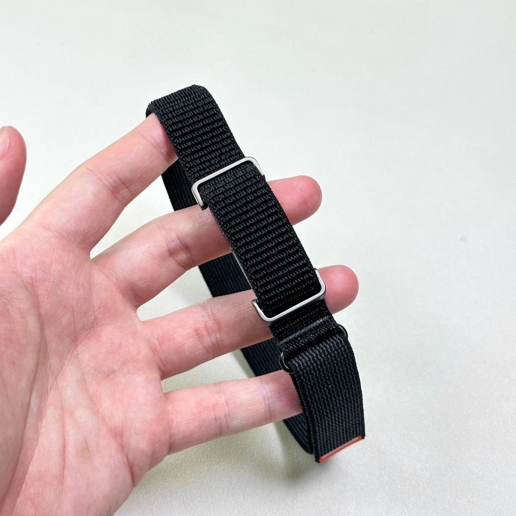 For Google Fitbit Air Sports Adjustable Wristband Replacement Strap Nylon Loop Armband With Quick Release Metal Protective Case 6