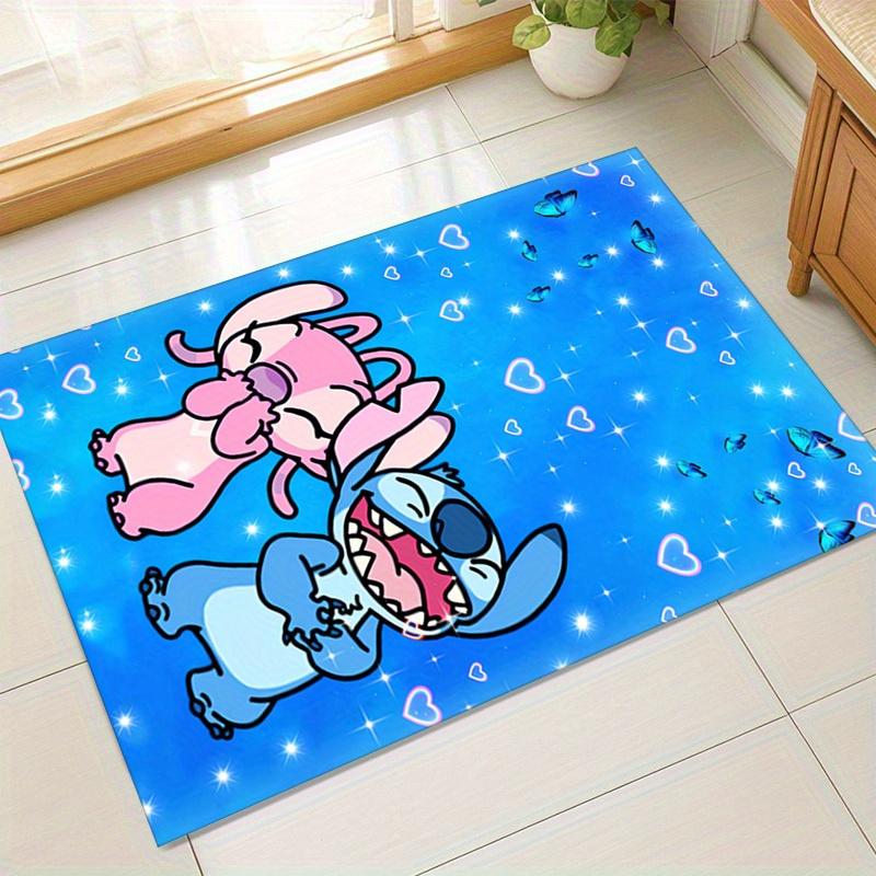 

1pc. Cute Stitch & Angel Print Rug - Perfect for Home Decor, Office Carpet, Chair Cover, Outdoor Mat, Gift Ideaz0410189 60cm by 90cm