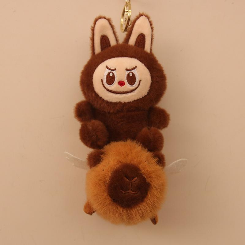 

Новая мультяшная подвеска Rabu Capybara, плюшевая игрушка, кукла-машина с зажимом, милая кукла-машина с когтями 4 inches