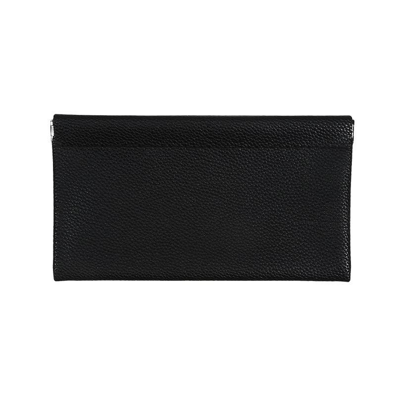 Long Wallet Hand-held Cosmetic Bag Data Cable Storage Pouch Document Holder Eyeglass Pouch Solid Color Shrapnel Mobile Phone Bag
