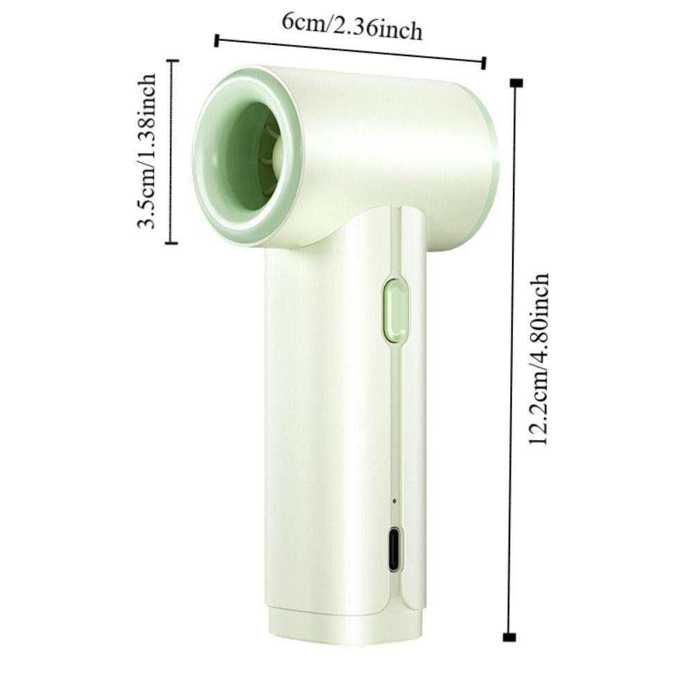 5 Gears Adjustable Handheld Fan USB Rechargeable Mini Turbo Air Cooling Fan  Travel