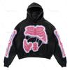 Street Trendy Brand Skull Pullover Sweater Digital Printing Casual Loose Hooded Sweater