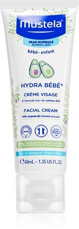 

Mustela Bébé Hydra Bébé moisturizing face cream for babies TU прозрачный