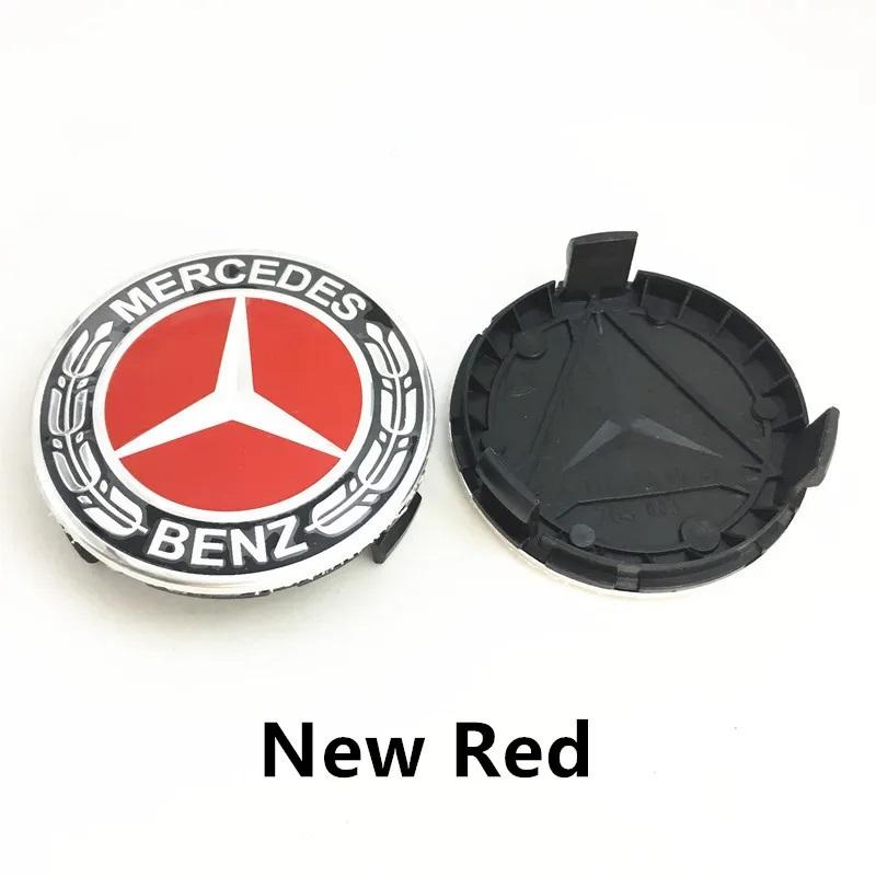 

75mm 4PCS Car Hub Center Cover Protective Cover For Mercedes-Benz W211 W203 W204 W204 W210 W124 AMG W202 CLA W212 W212 W220 W205
