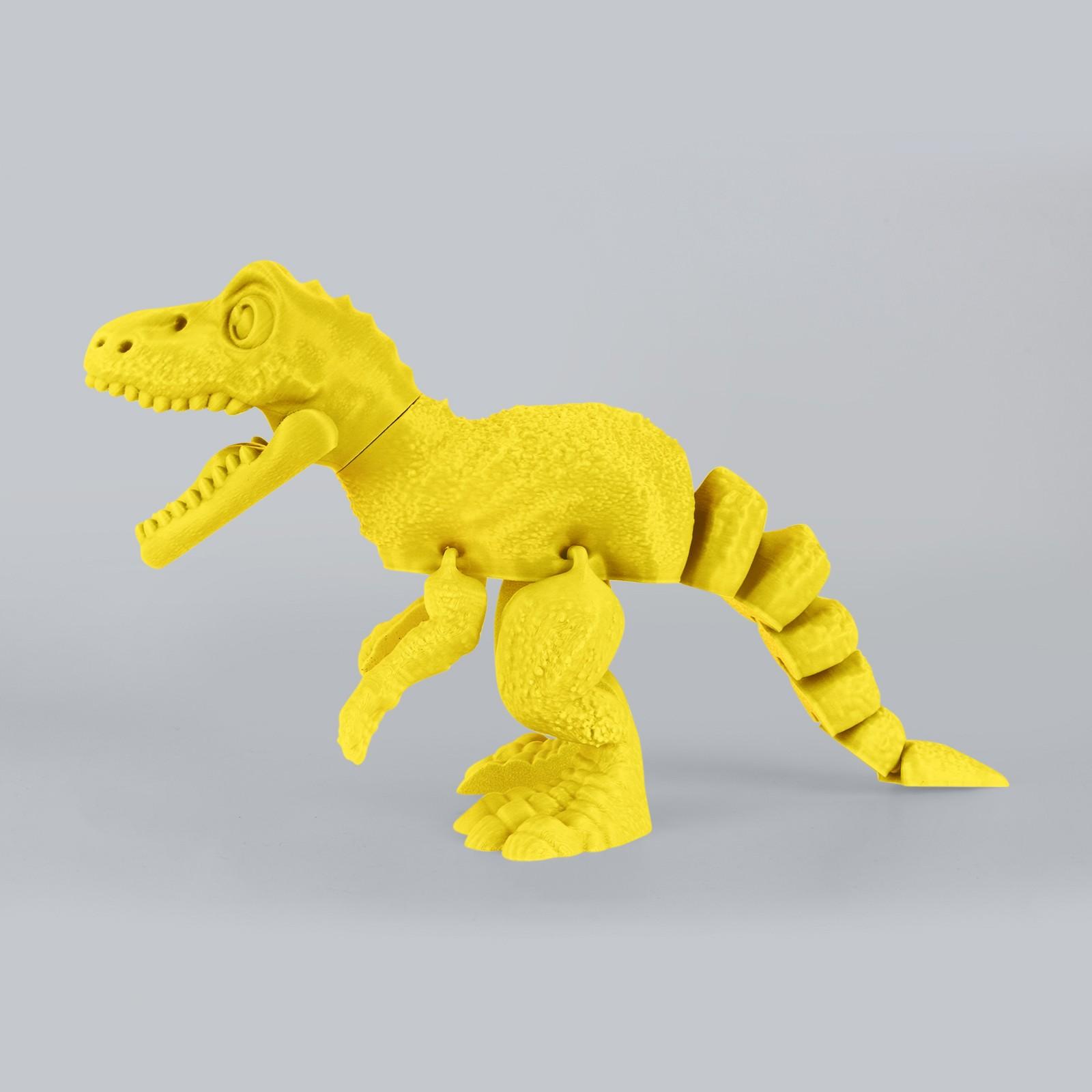 

3D-печатная модель игрушечного динозавра, игрушка-украшение, реалистичная мобильная модель динозавра One Size жёлтый