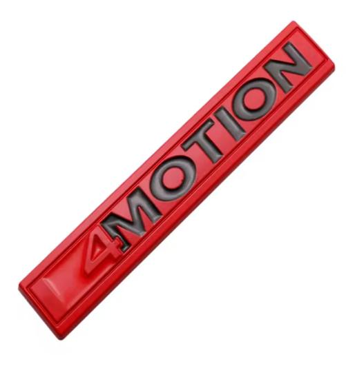 RUNTB1 3D Metal 4motion Logo Rear Trunk Car Badge Emblem Sticker Decals For VW 4 Motion Tiguan Passat B8 Polo Golf 6 7