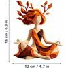 Mindfulness Abstracte Yoga Beeldje Hars Woondecoratie Standbeeld Bureau