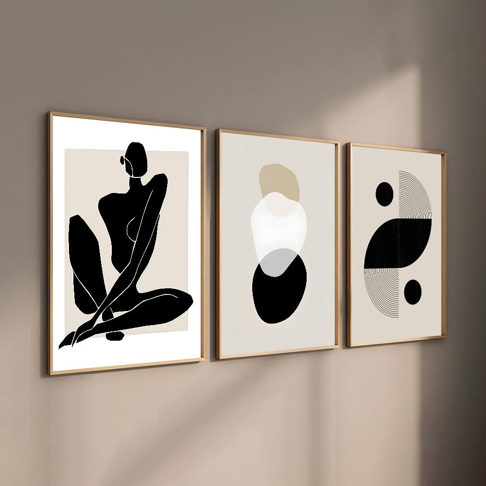 Abstract Bohemian Wall Art Poster High Quality Wall Art for Home Office Bedroom Living Room Hallway Bar Perfect Gift Idea