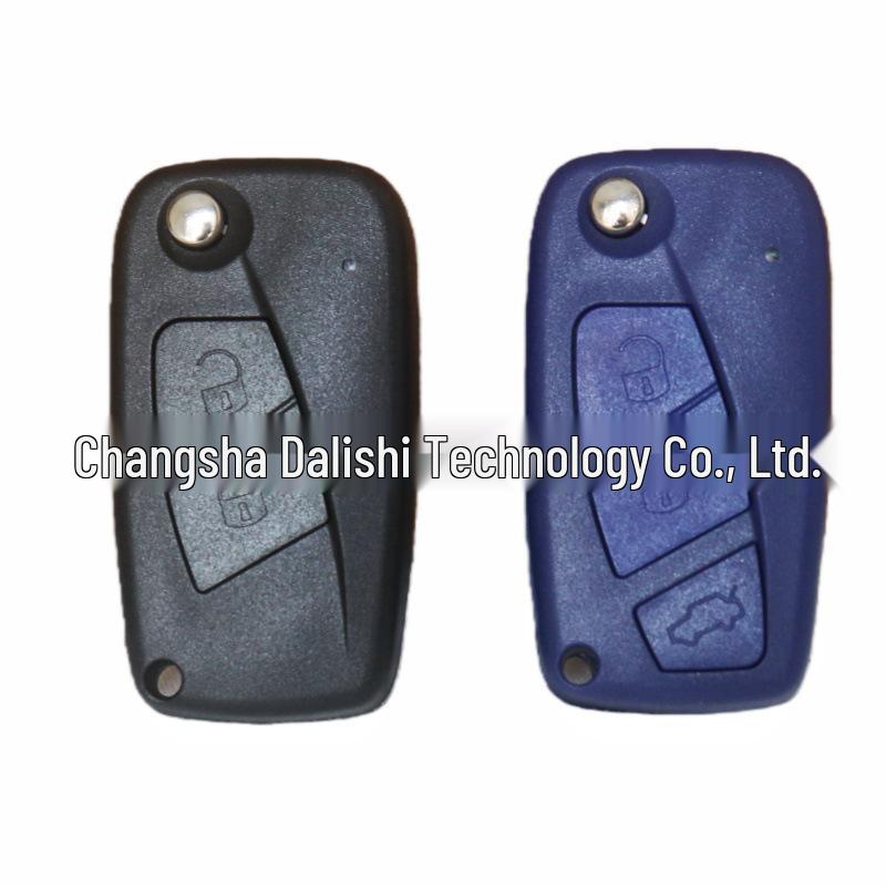 Fiat 500 Remote Key Fob Case Folding Black Blue