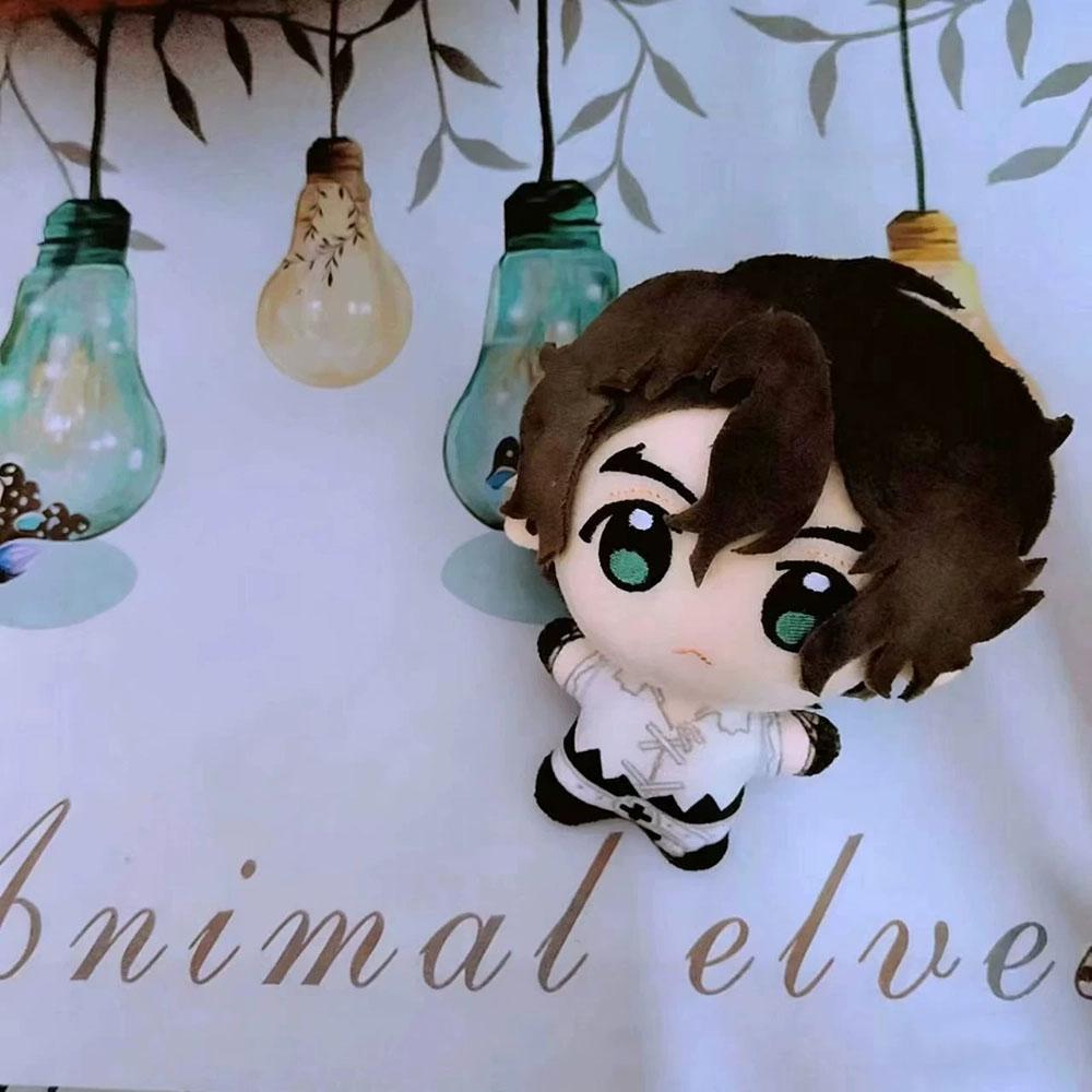 10cm Dr Senku Ishigami Pluche Pop Sleutelhanger Mini Anime Steen Knuffel Pop Bedrukte Rugzak Pluche Pop Verjaardagscadeau 10cm
