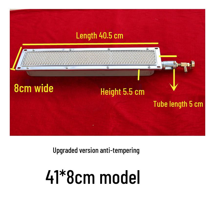 Rectangular Gas Infrared Burner Head - Energy-Saving BBQ Stove Core