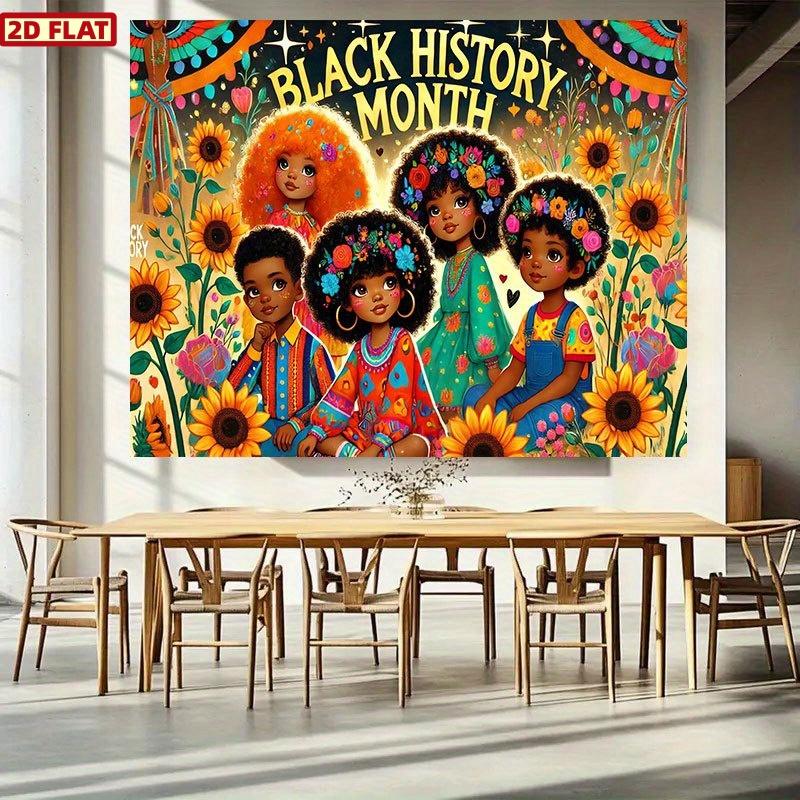 2D Flat Banner, Black History Month Banner - Versatile, Suitable for Weddings, Birthdays, Anniversaries