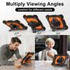 Rotatable Heavy Duty Case for Samsung Galaxy Tab A7 Lite 8.7 2021 SM-T220 SM-T225 3-Layers Armor Stand Cover with Shoulder Strap