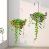 Metallparaply Hängande Planterare Paraplyformad Räcke Blomkruka Gårdsväggmonterad Planterare för Trädgård uteplats Veranda Fönsterbräda Dekor