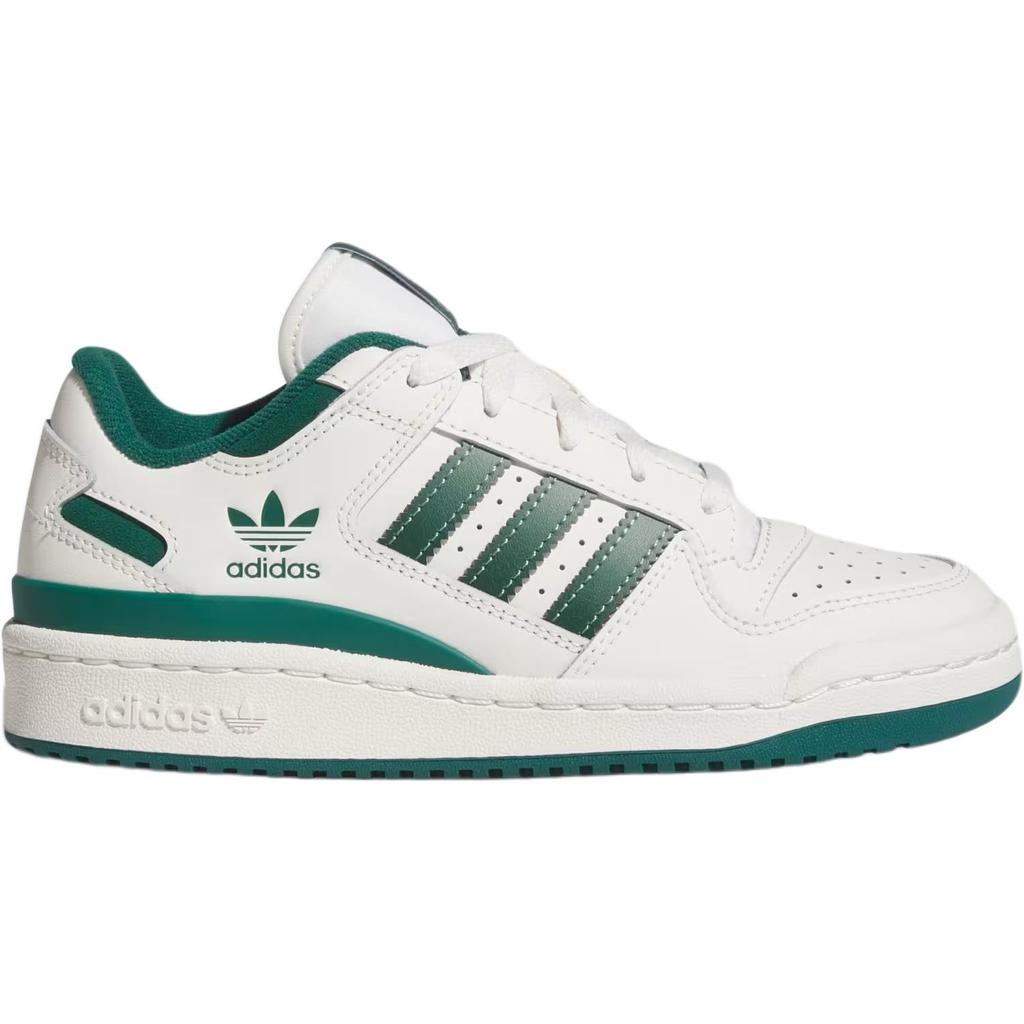 adidas Zapatillas para Niños Forum Low CL J Blanco Verde Colegiado Blanco Nube Plateado-Verde JI0404