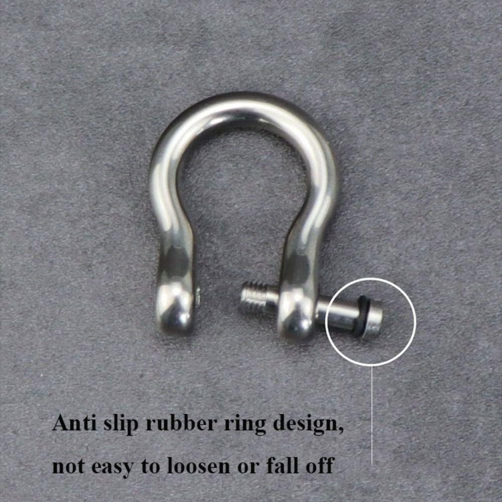 Horseshoes Buckles Titanium Alloy D Bow Staples High Quality Keychain Hook  Outdoor Accessories