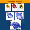 Thickened Modular Plastic Storage Box for Hardware & Electronic Components with Slanted Opening