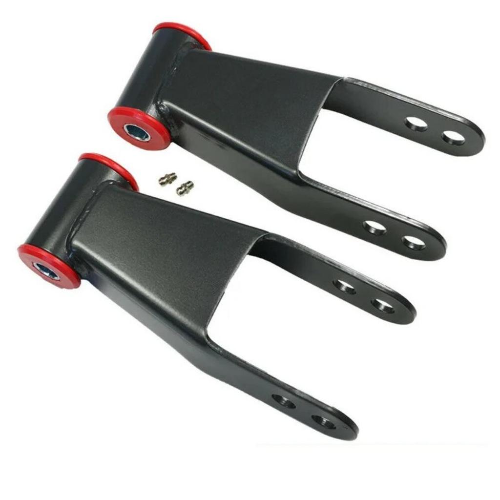 Rear Drop Lock Kit for Leaf Spring Shackle - Fits Chevrolet C1500/C2500, F-350 (Model 410520)