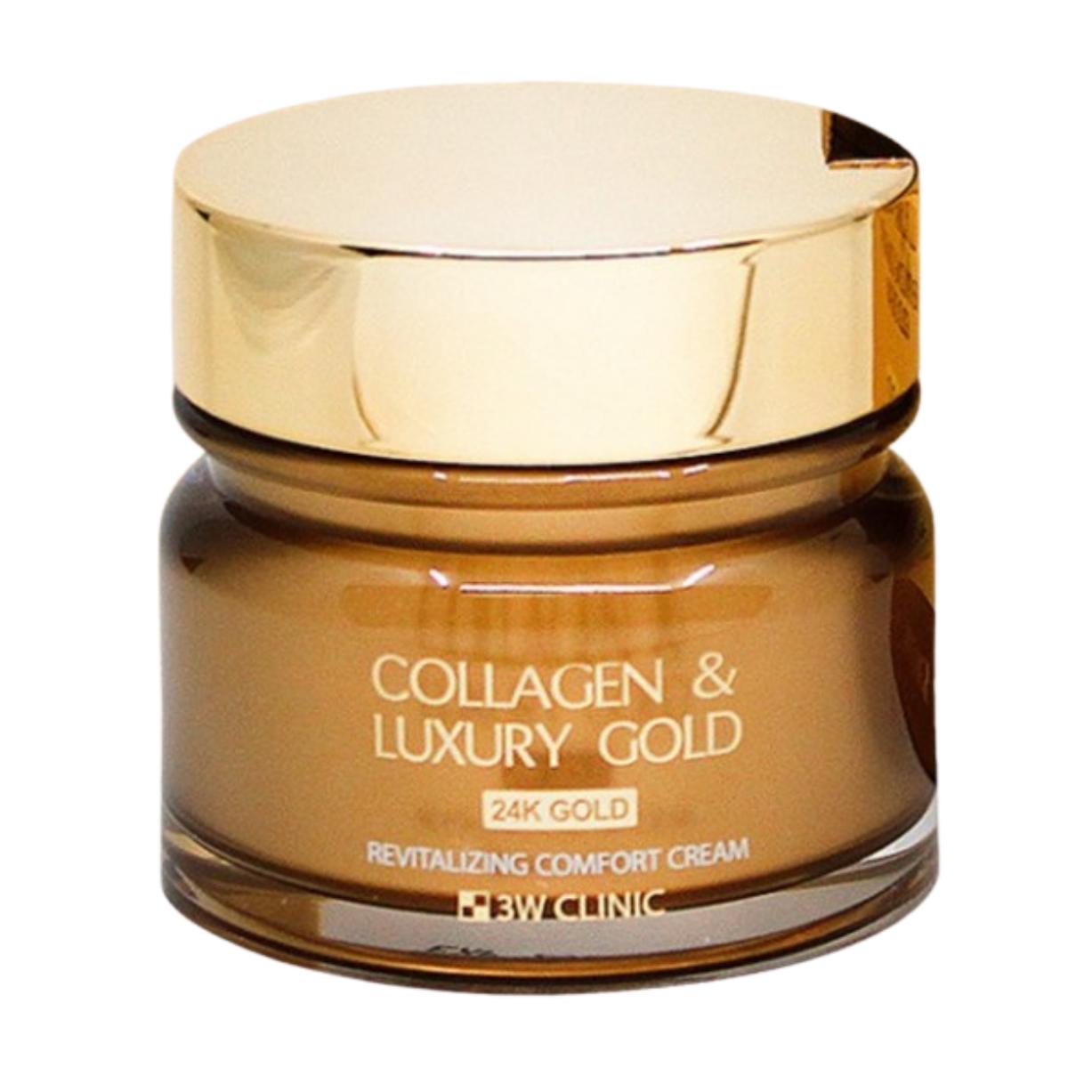 

[3w Clinic] Collagen & Luxury Gold Омолаживающий Комфортный Золотой Крем 100мл 100ml X 1PCS