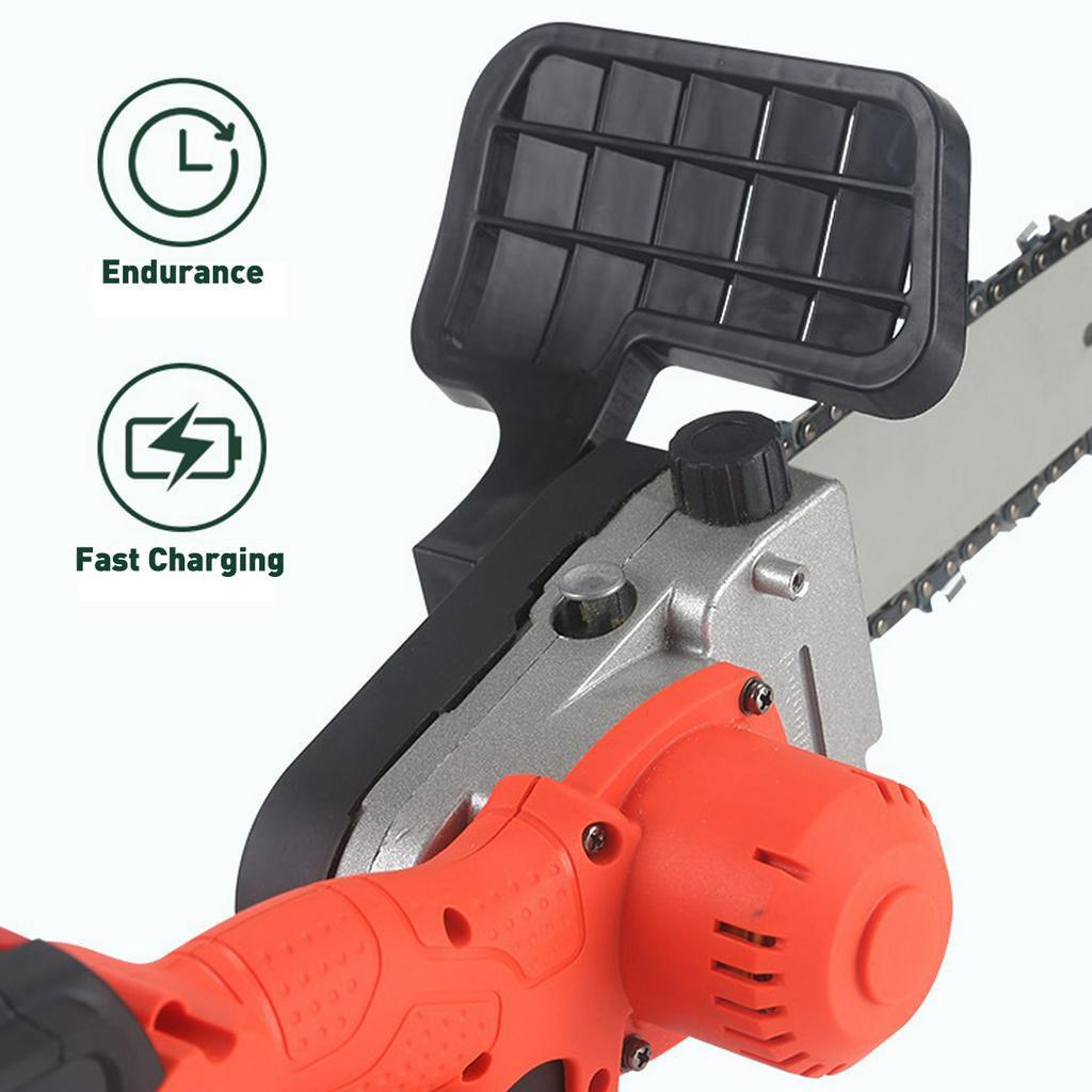 Drillpro 1100W 600r/min Electric Saw 10Inches Chainsaw Wood Cutters Bracket Brushless Motor Chain Saw Power Tool Combo Kit w/Case