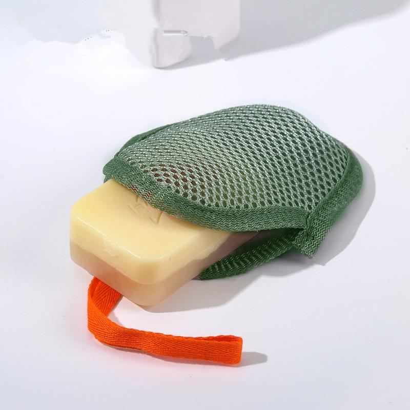 Körperpflege Seifennetzbeutel mit Kordelzug Schnellschäumend Dusch- & Reisehalter Netz Badblume Peeling Badezimmerzubehör