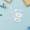 1Set Rv Door Latch Extender Rustproof Lightweight Plastic Door Catch for Motorhome Caravan Trailer Hatch Holder Stabilizer