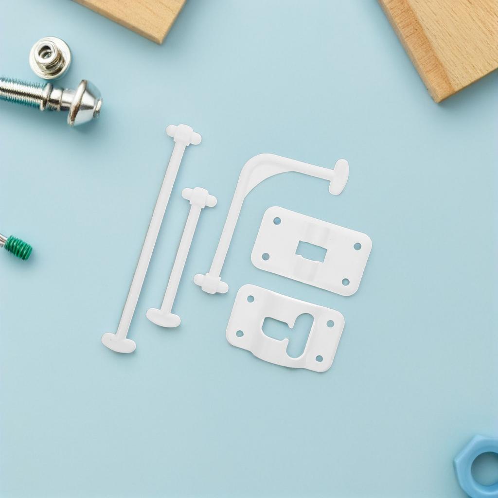 1Set Rv Door Latch Extender Rustproof Lightweight Plastic Door Catch for Motorhome Caravan Trailer Hatch Holder Stabilizer