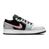 Jordan 1 Niskie 'Black Grey Pink' GS 553560-062