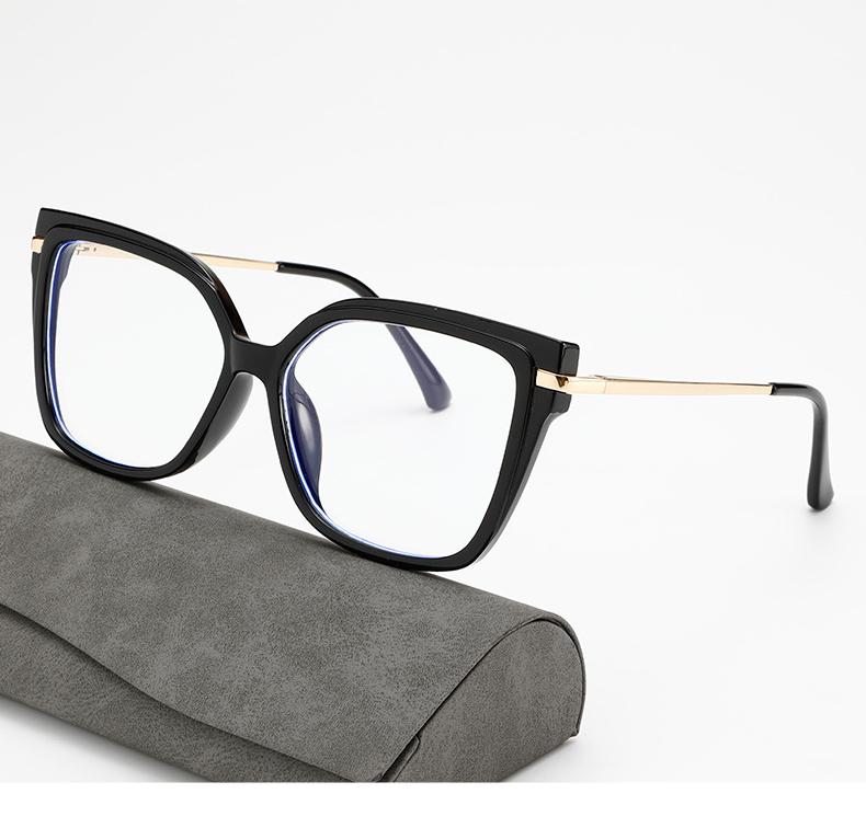 

Fashion Leopard Oversized Myopia Glasses Women Luxury Square Prescription Eyeglasses Blocking Blue Light Computer Glasses UV400 0