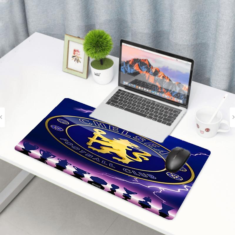 Chelsea F.C Print Mouse Pad, Anti‑Slip Desktop keyboard Mat, for PC Laptop Gaming Working Daily Use, Cool Festival Surprise Gift