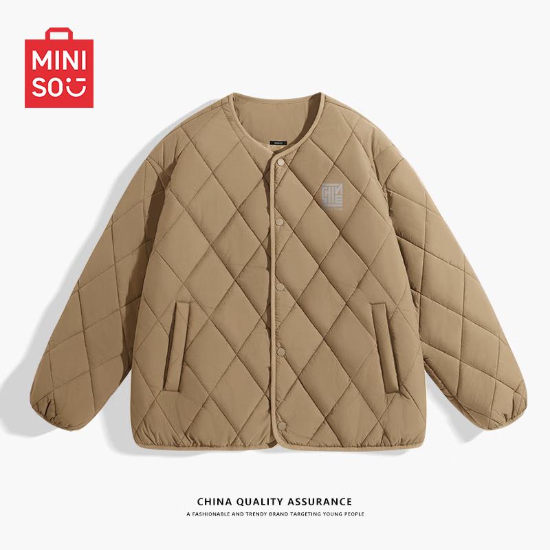 MINISO Men's Diamond Quilted Padded Winter Jacket