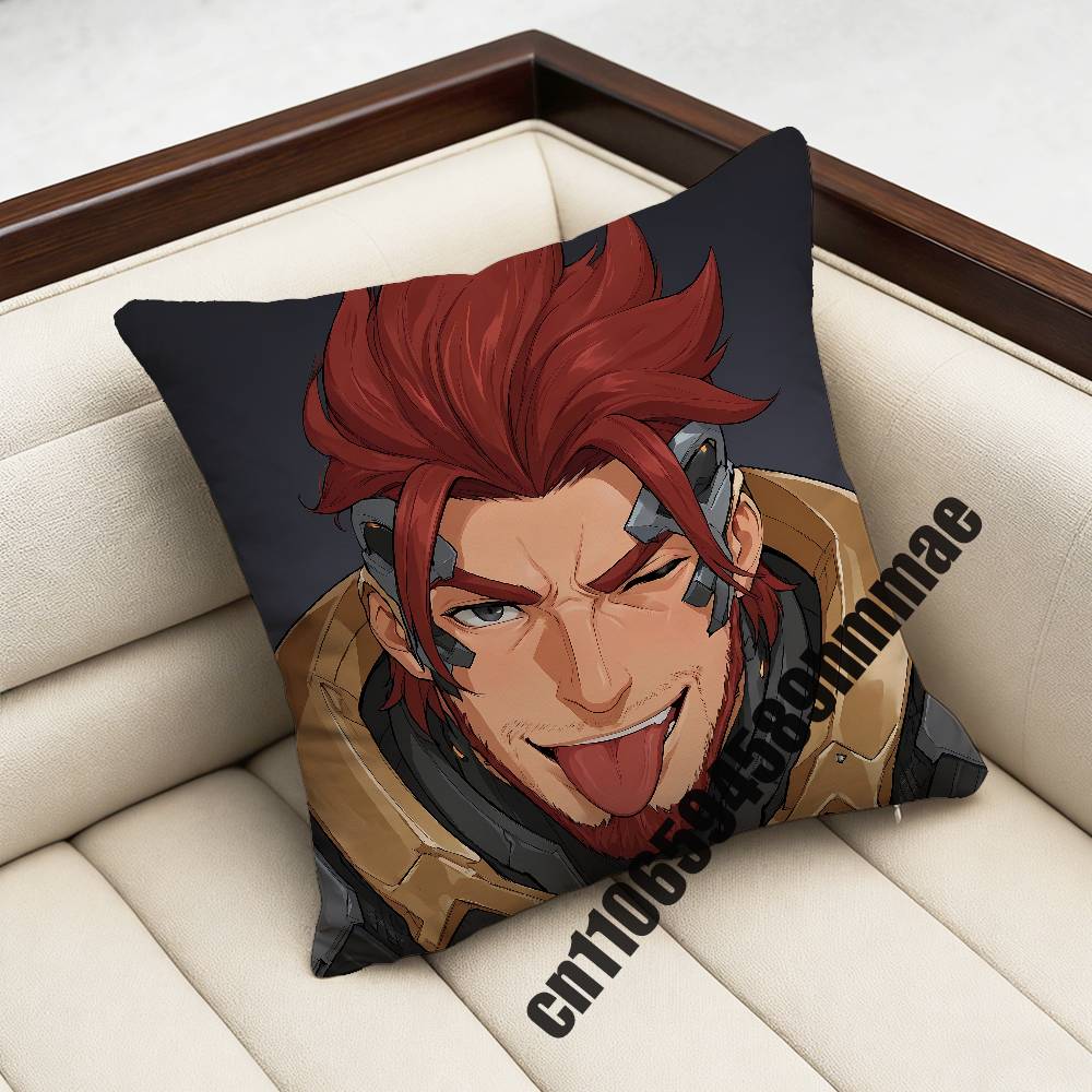 For Emre O-Overwatch Throw Pillow Case Sham 45X45Cm 40X40Cm Square Car Pillowcase Pad Cushion Cover