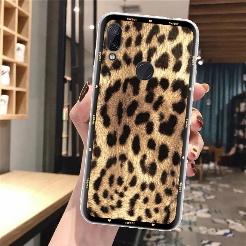 Animal Leopard Print Silicon Phone Case For Xiaomi Redmi Note 10 9S 9 8T 8 Pro 7 5 9T Mi 12T 11T 10T 12 11 Lite 11i A3 Cover