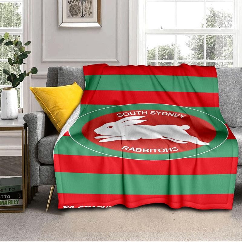 Nrl Rabbit Artwork Design Blanket Suitable for Sofas, Beds, Offices, And Camping - Perfect Gift for Halloween Christmas