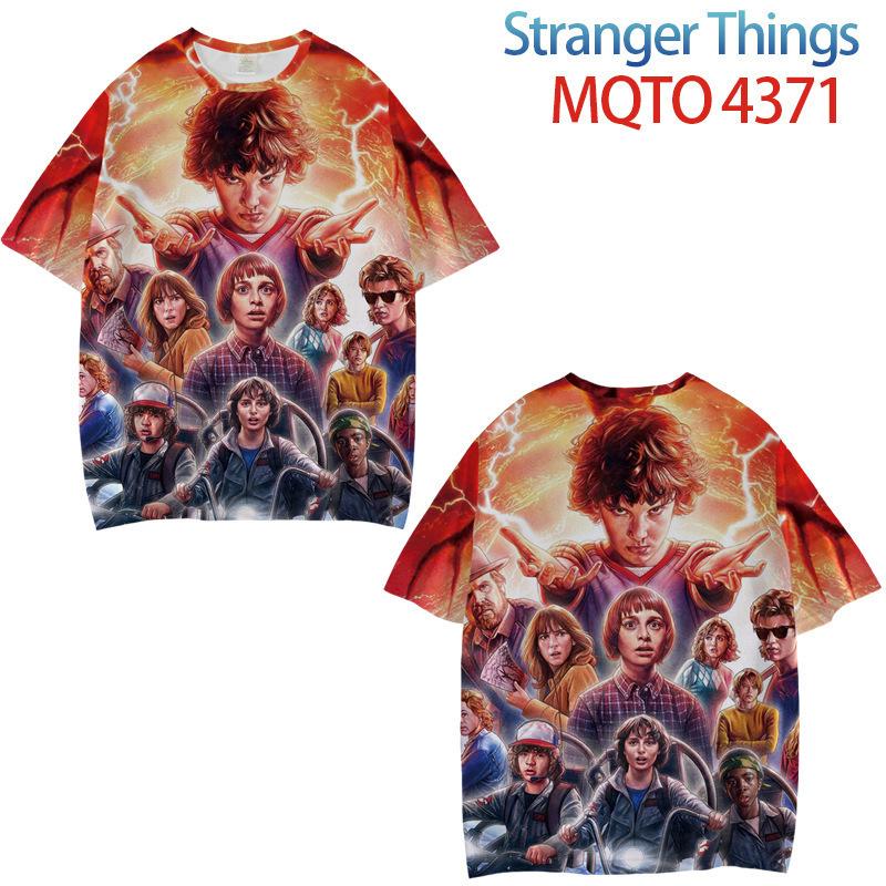 

Stranger Things Периферійний одяг Цифровий друк Коротка футболка вільного крою XS