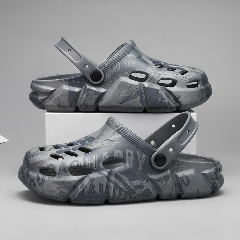 Hole Shoes Men's Sandals Shoes for Men Wear-resistant Indoor and Outdoor Unisex Soft and Comfortable Thick Bottom Non-slip New