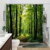 Sunny Forest Path Waterproof Shower Curtain for Bathroom Decor