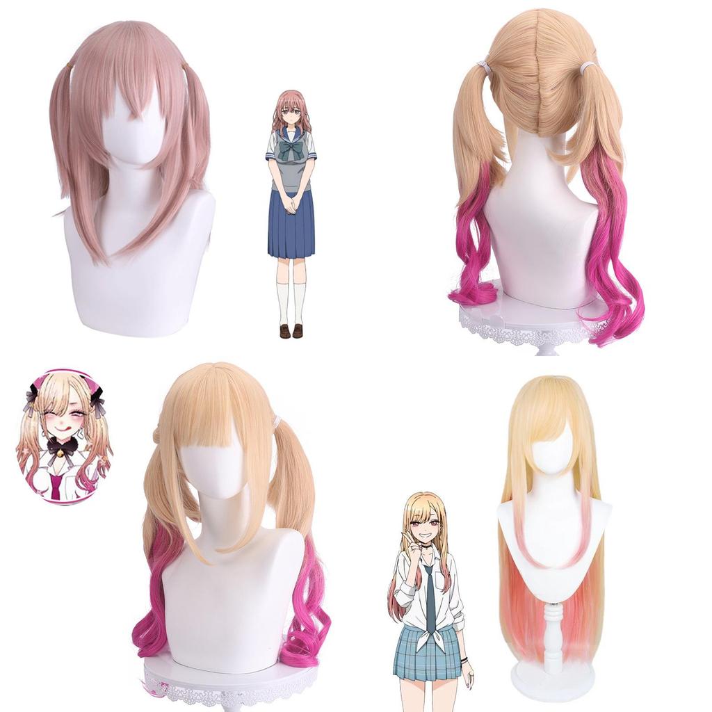 My Dress-up Darling Kitagawa Marin Cosplay Wig Heat-resistant Synthetic Silk Fiber