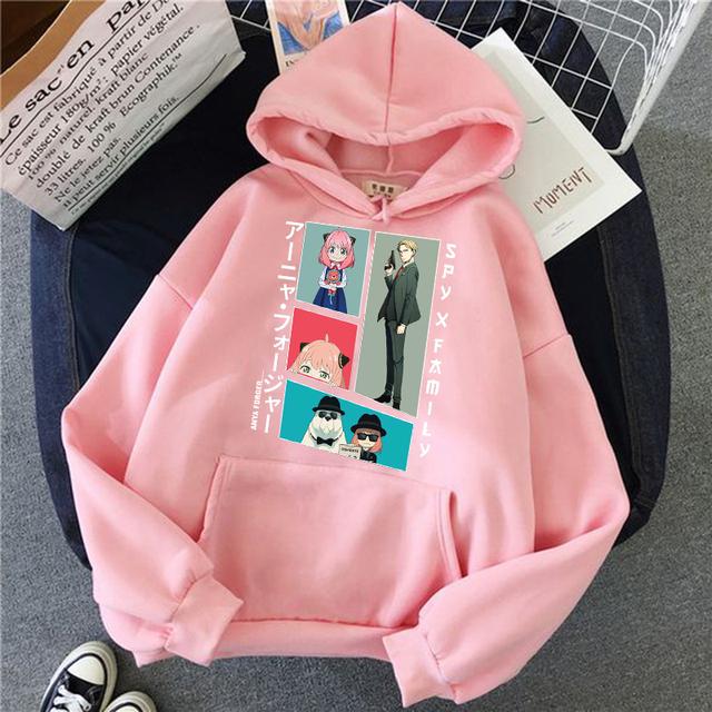 

Аниме Spy X Family Anya And Yor Twilight Printed Hooded Men Women Casual Loose Hoodies Classic Sweatshirt Harajuku Streetwear 3XL