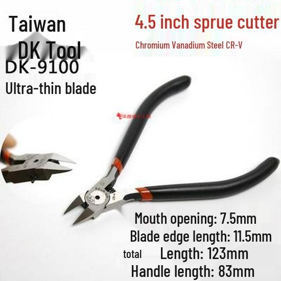 6-Inch DK Industrial-Grade Offset Mini Diagonal Pliers - Gundam Model for Thin Wire Cutting