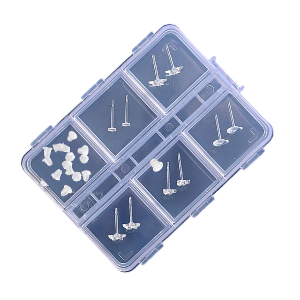 Elegante Klare Sport-Ohrringe Für Empfindliche Ohren Weiche Harz-Stecker Mit Unsichtbaren Designs Für Tägliches Tragen Und Schlaf