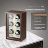High-End 1/2/4/6 Automatic Watches Box With Mute Motor Watch Cabinet Clock Storage Box Slot Luxury Wood Watch Winder