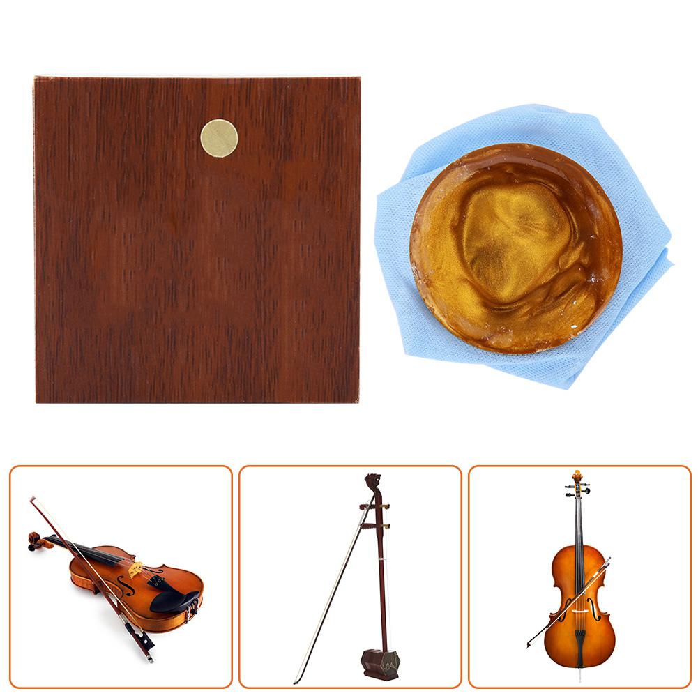 Premium Handmade Rosin in Wooden Box for Violin Viola Cello and Erhu