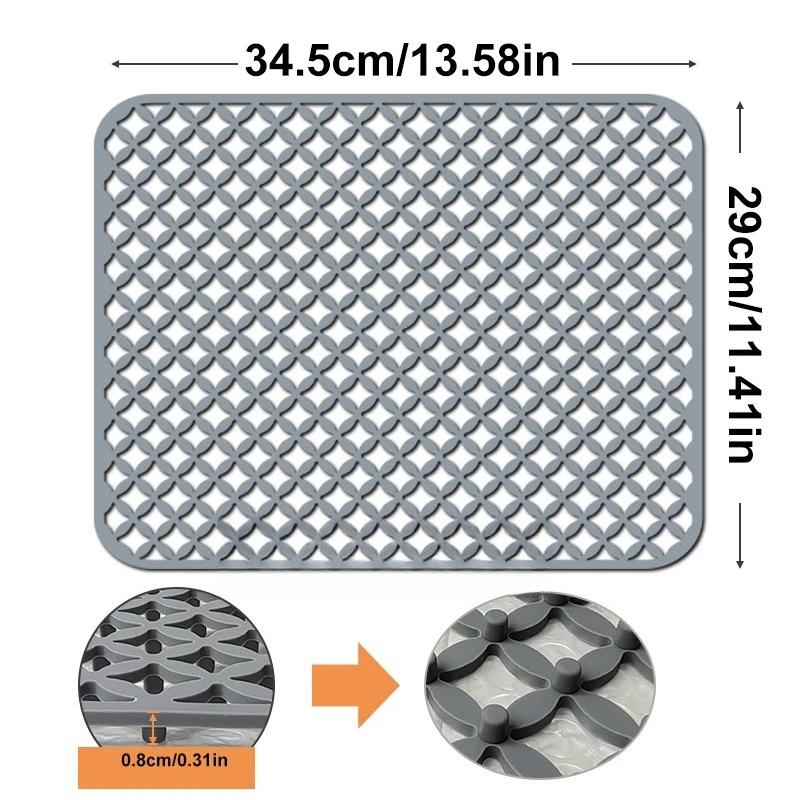 Sink Protectors for Kitchen Sink bottom,Silicone Sink mat,Heat Resistant Non-slip Dishwasher Suitable.Kitchen Accessories