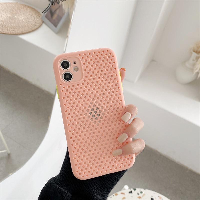Creative Breathable Mesh Case for Ip16Pro Phone, Full Cover for IPhone 13, XS/XR Protective Case