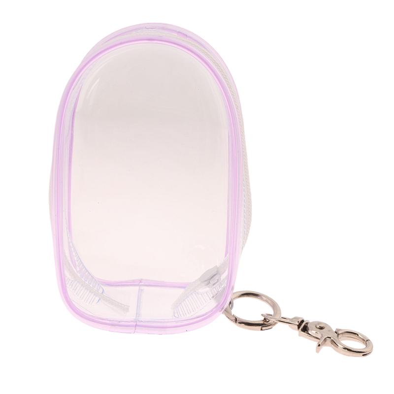 

Хлопковая кукла Прозрачный мешок для хранения на молнии,Прозрачный пыленепроницаемый подвесной мешок для сушки плюшевых кукол от пыли,Для организации наушников и зарядных устройств фиолетовый